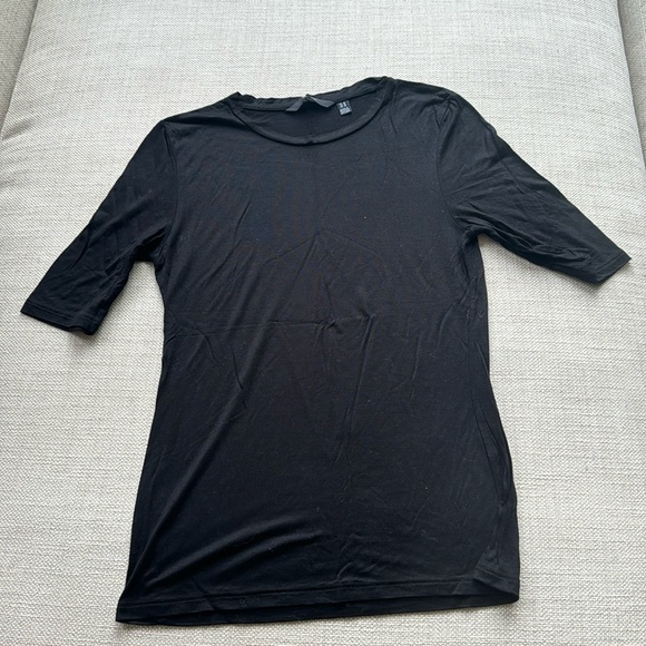 Vero Moda, M, black, silky viscose, Tshirt - Picture 1 of 4